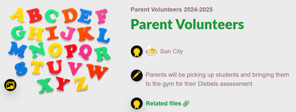parent volunteers