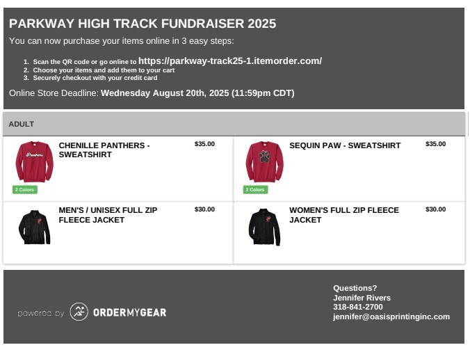 track fundraiser