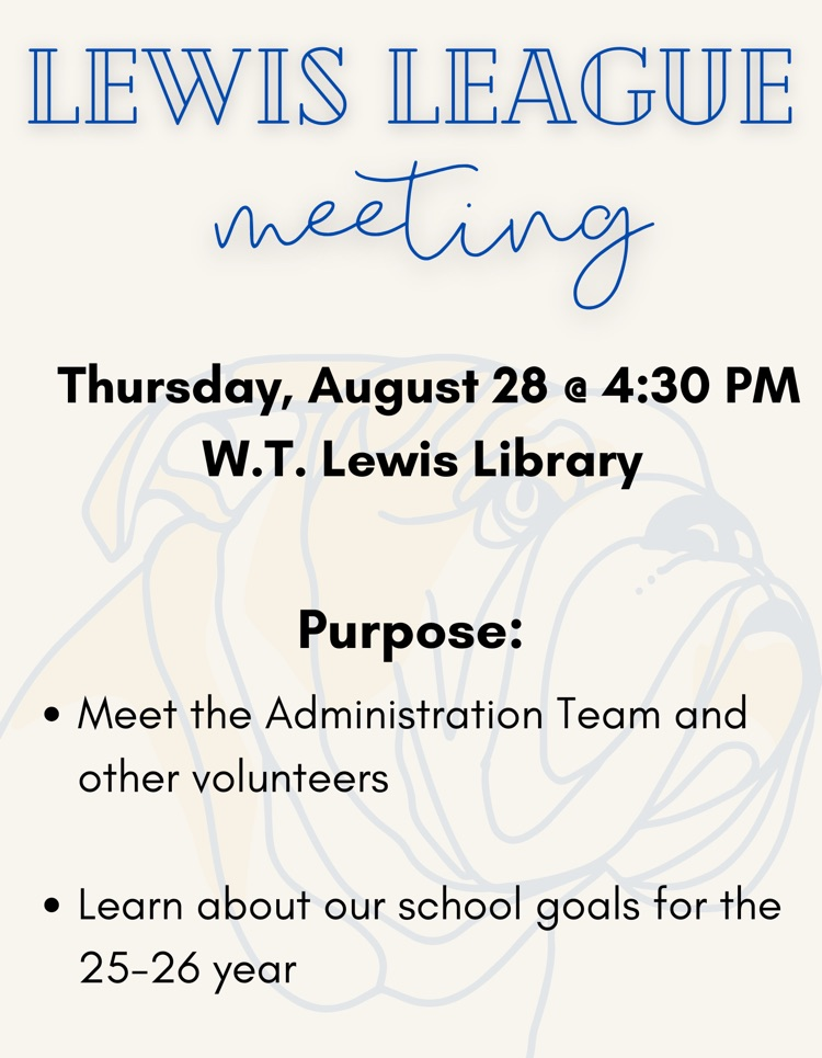Lewis league meeting August 28