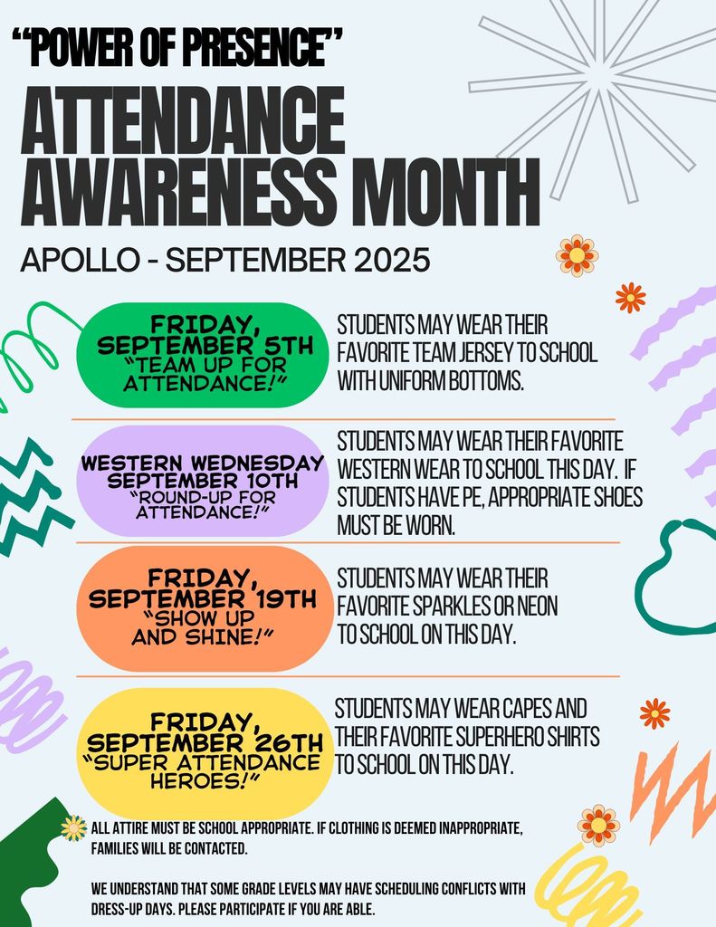 ATTENDANCE AWARENESS MONTH!