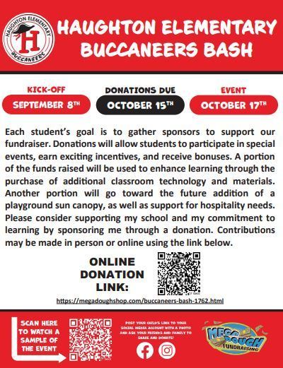 Buccaneers Bash Fundraiser Starts TODAY!!