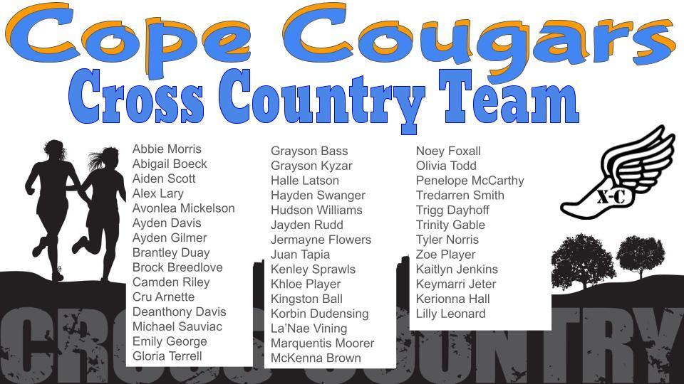 Cross Country Team 2025