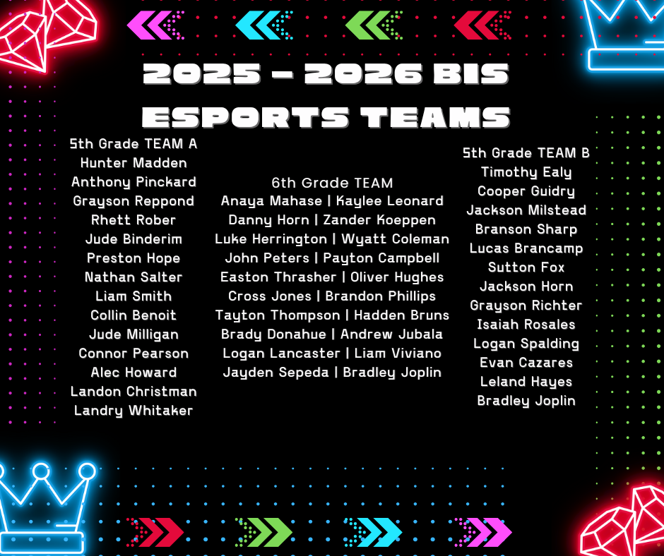 2025-26_BIS Esports Teams
