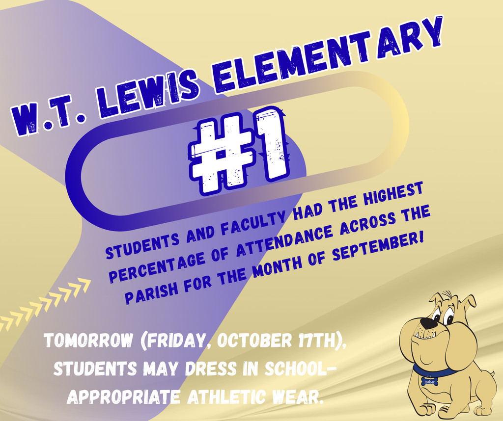 It's time to celebrate! Tomorrow (Friday, October 17th), students may dress in school-appropriate, athletic wear.