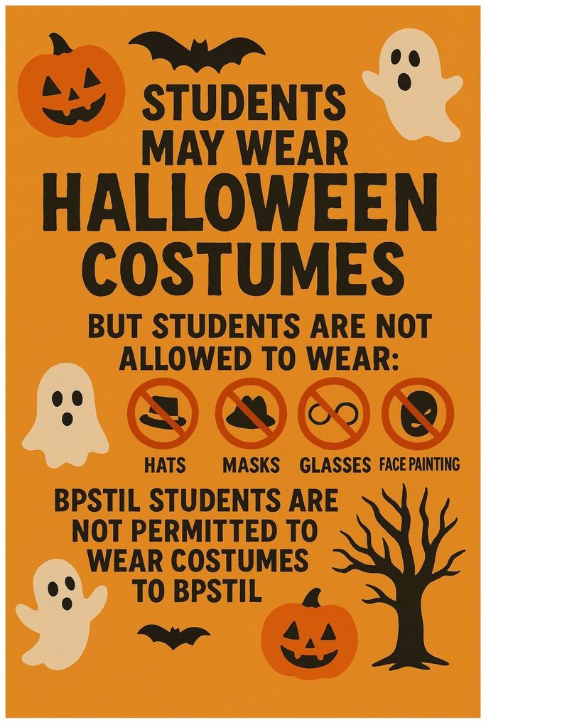 Halloween guidelines