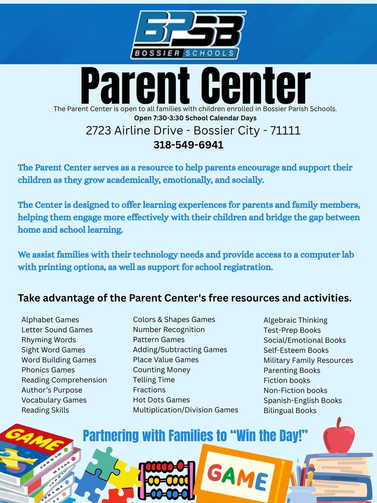 parent center flyer