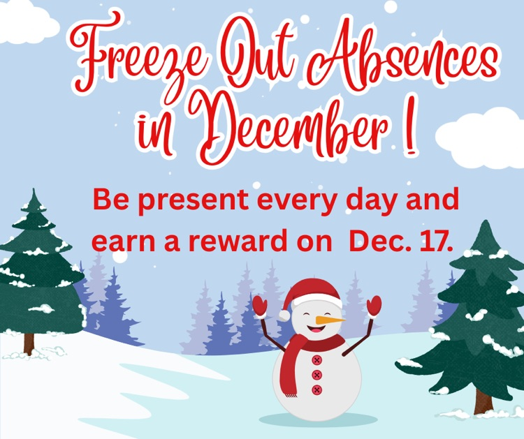 freeze our absences in December
