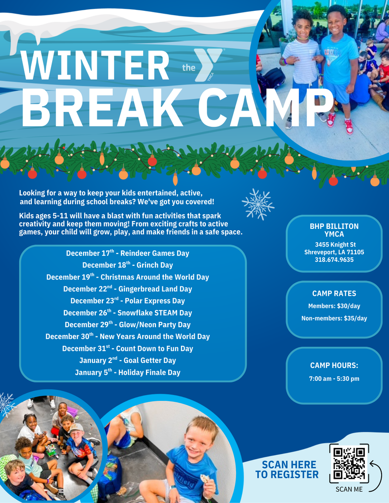 YMCA Winter Break Camp Overview