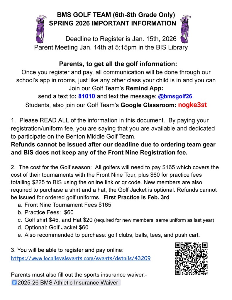 2025-26_BIS BMS Golf Info