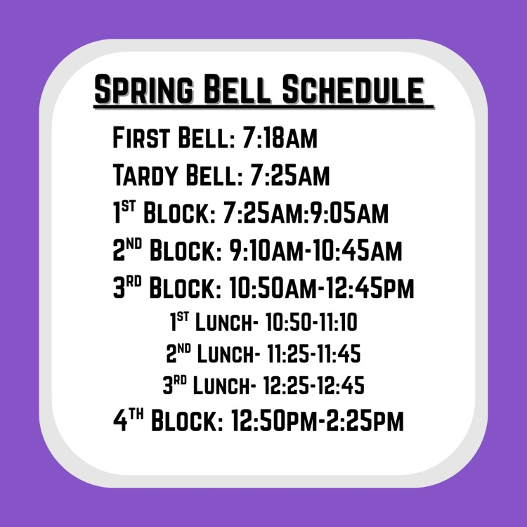 bell schedule 