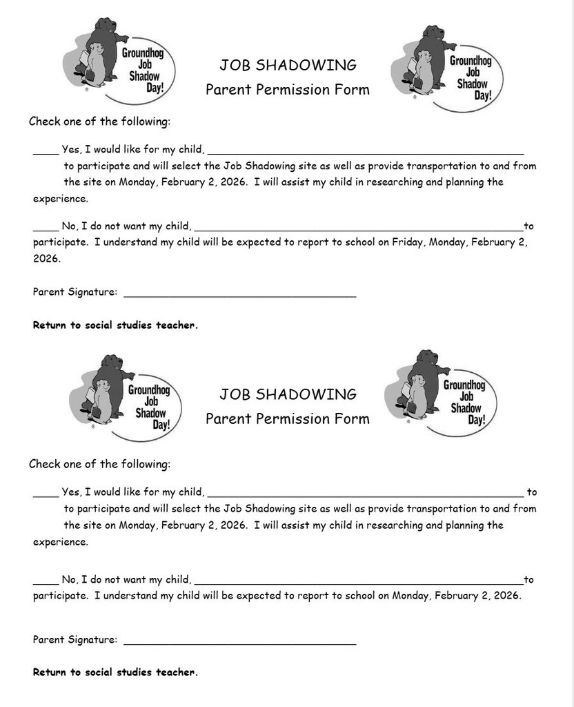 Job Shadow Permission Form