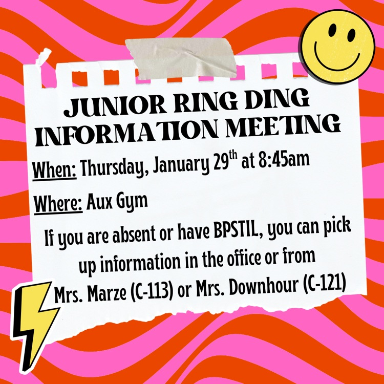 Junior class meeting 
