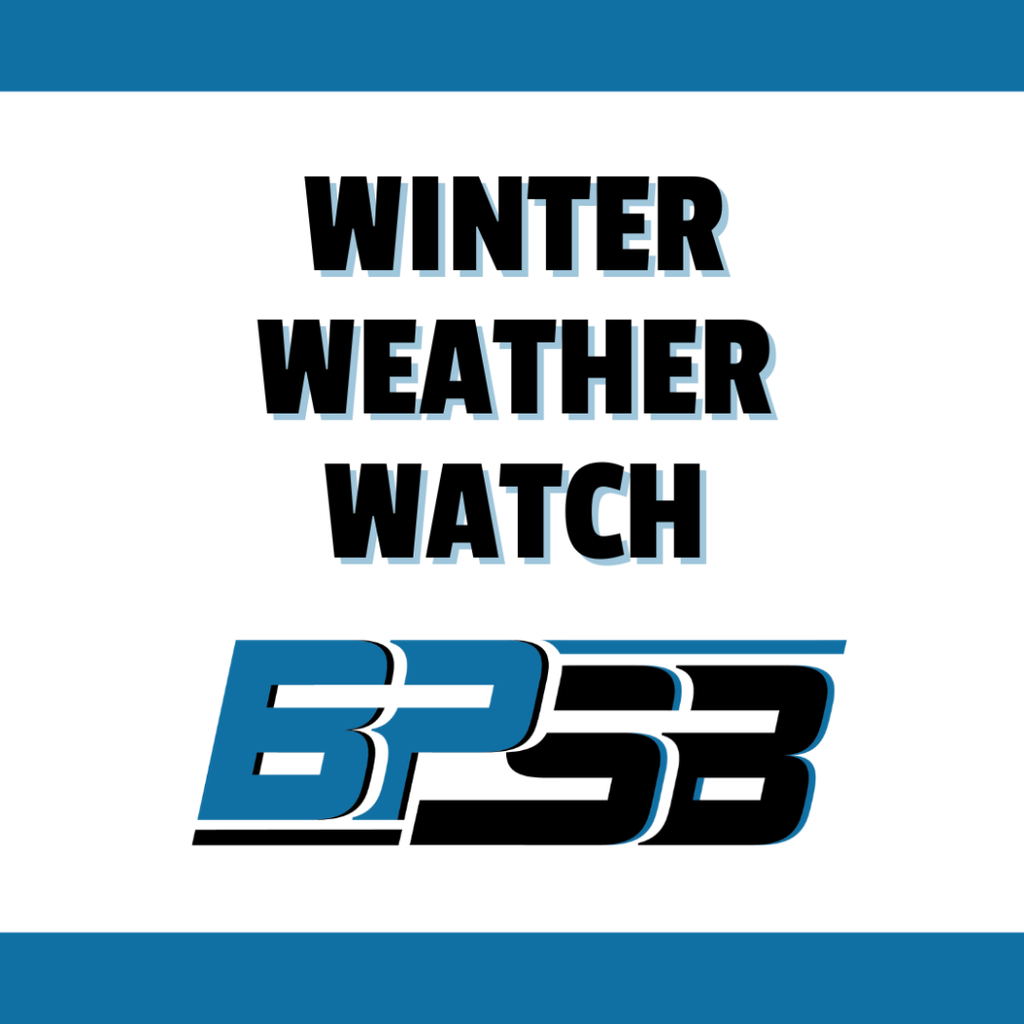 Winter Weather Watch header with BPSB logo