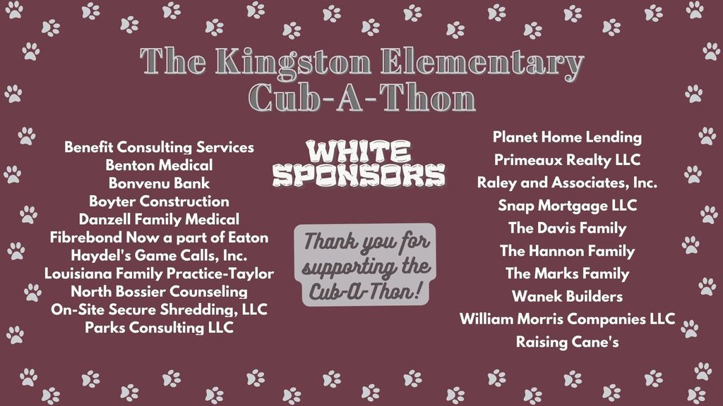 White Sponsors