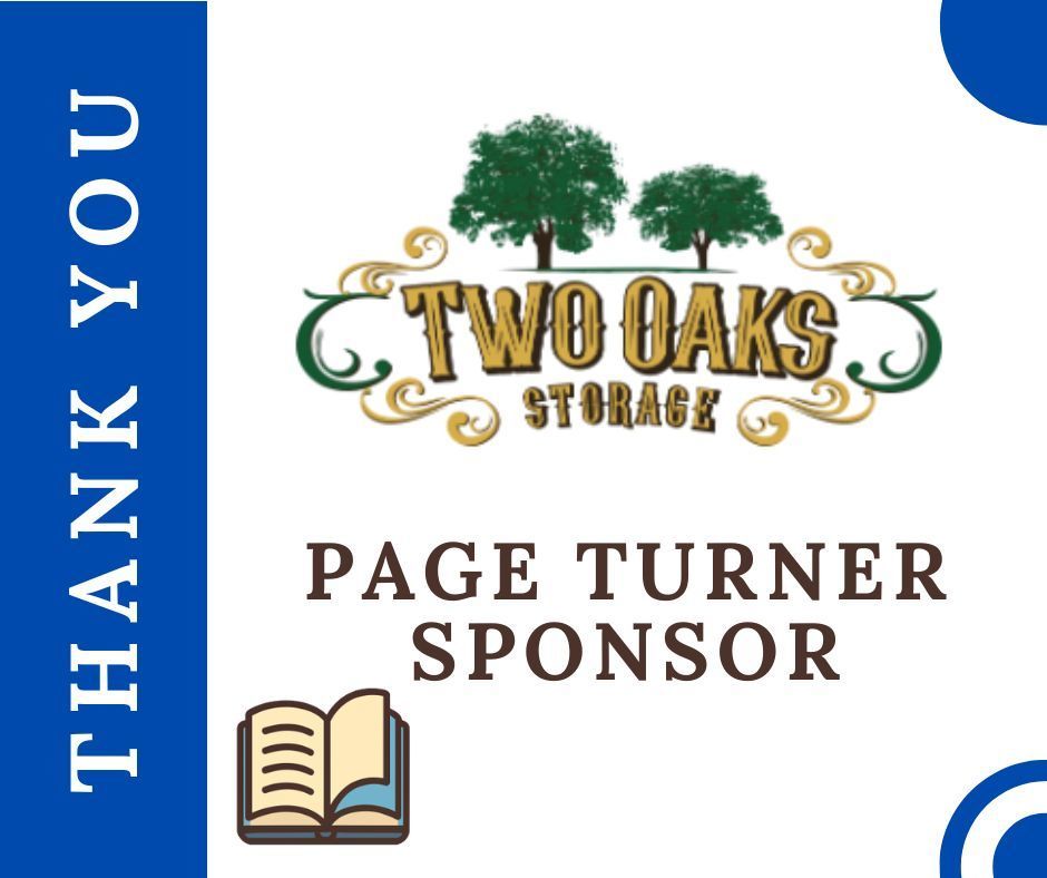 Two Oaks page turner sponsor
