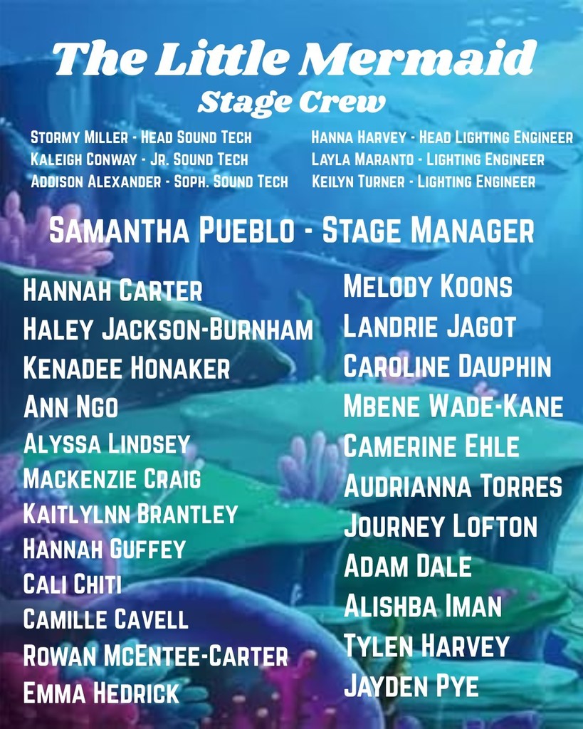 Little Mermaid stage crew