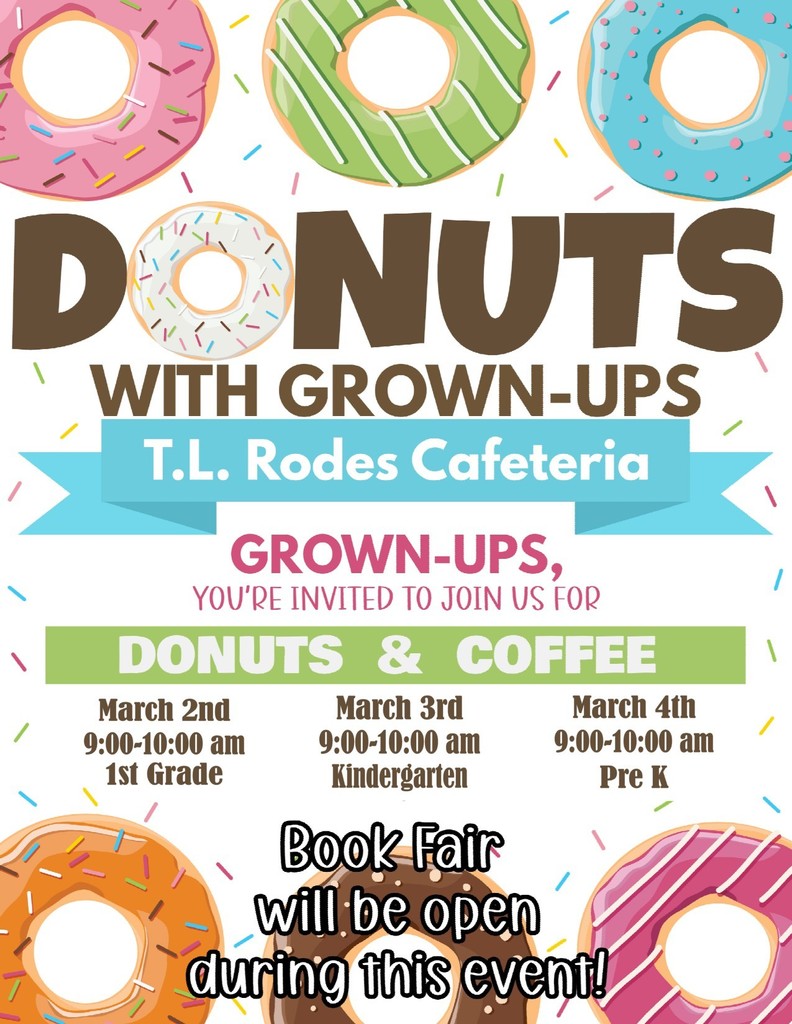 Donuts with Grown-Ups flier
