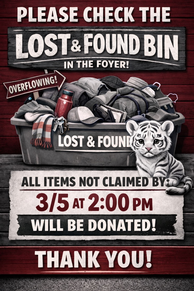 Please check the Lost and Found