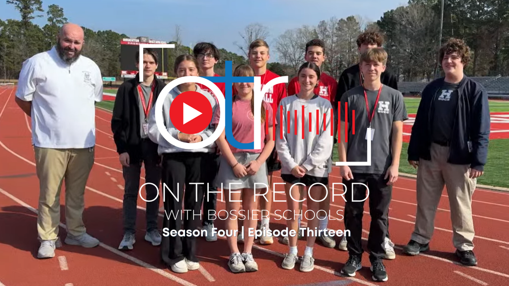Group photo of Haughton High students at  Prescott field