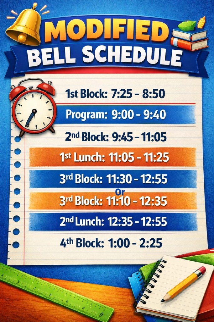Friday's bell schedule