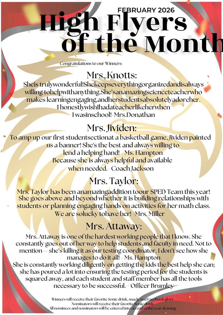 February 26 High Flyer Winners