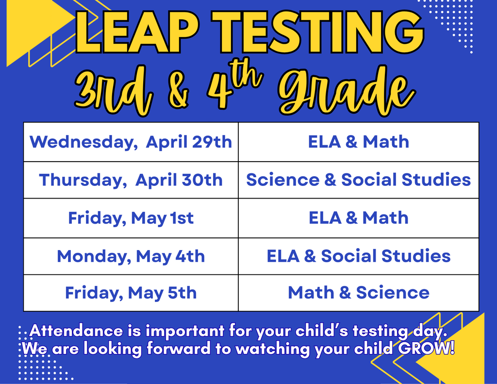 Leap Testing Dates