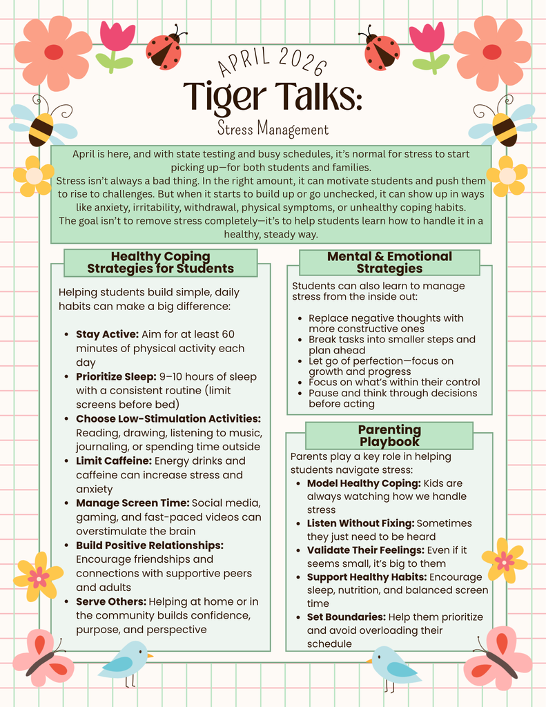 april tiger talks
