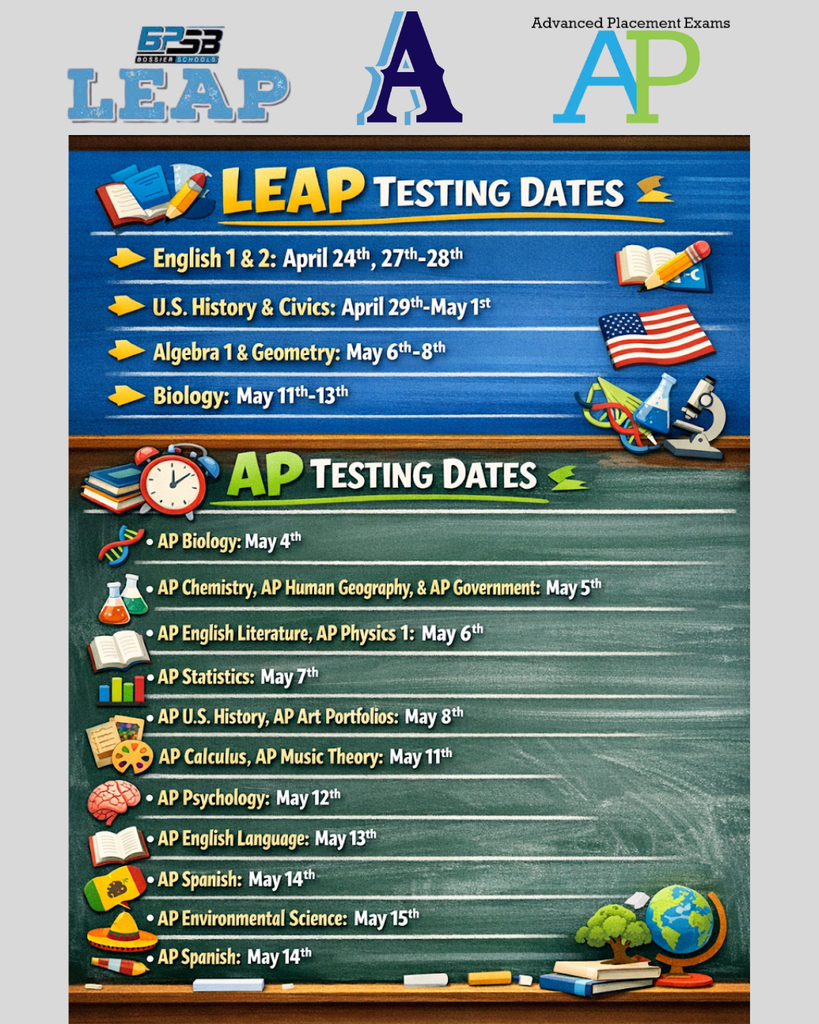 Airline High School Testing Dates