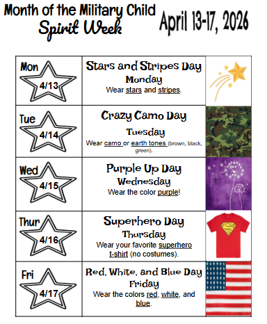 spirit week flyer