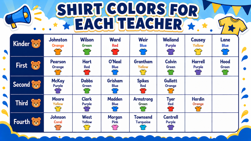 Shirt colors