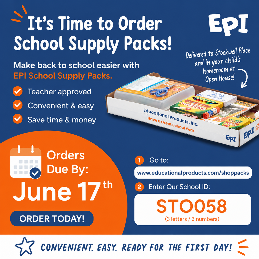 EPI School Supply Order Flyer