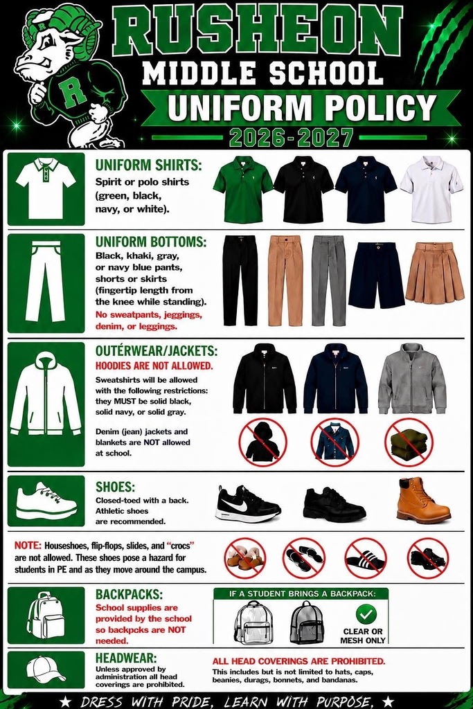 2026-2027 School Uniform Policy