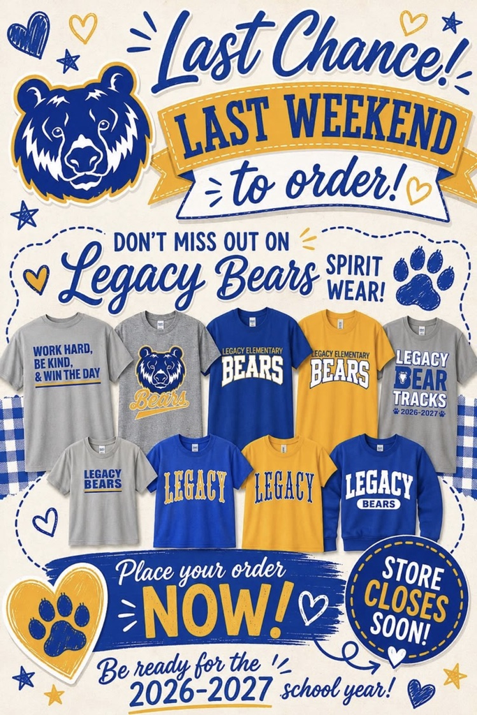 Legacy Spiritwear Deadline