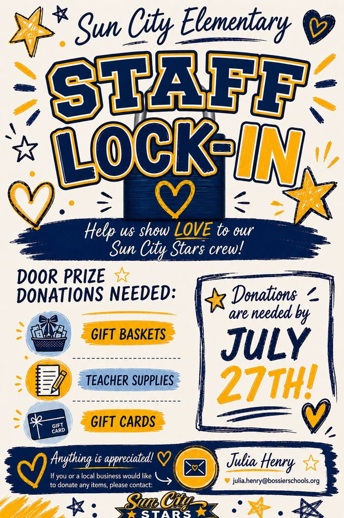 staff lock in donations needed