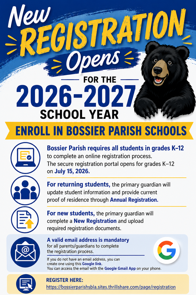 New and Current Student Registration 2026-2027