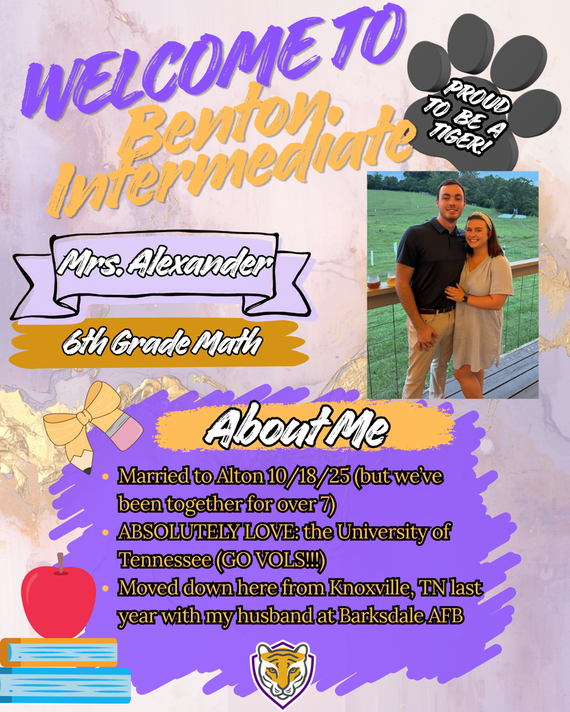 Welcome to Benton Intermediate - Mrs. Alexander