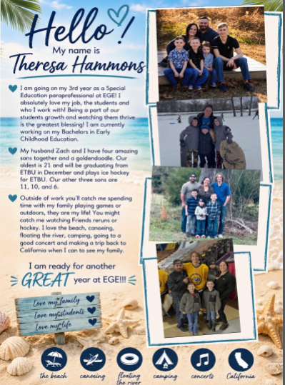 Theresa Hammons, Paraprofessional
