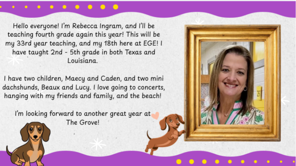 Rebecca Ingram, 4th Grade Sci/SS