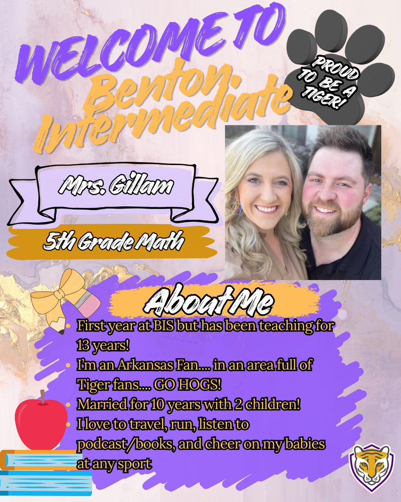 Welcome to BIS - Mrs. Gillam - 5th Grade Math