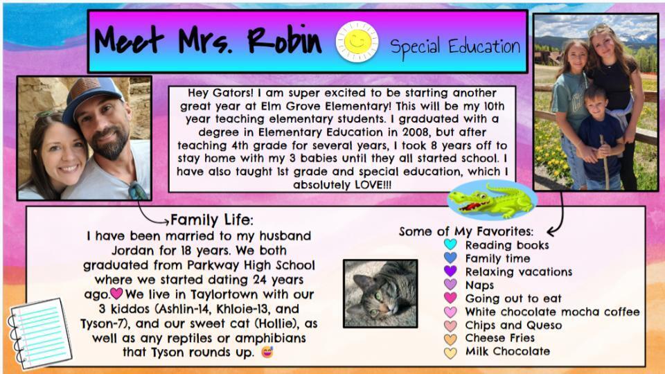 Mandi Robin, Special Education 