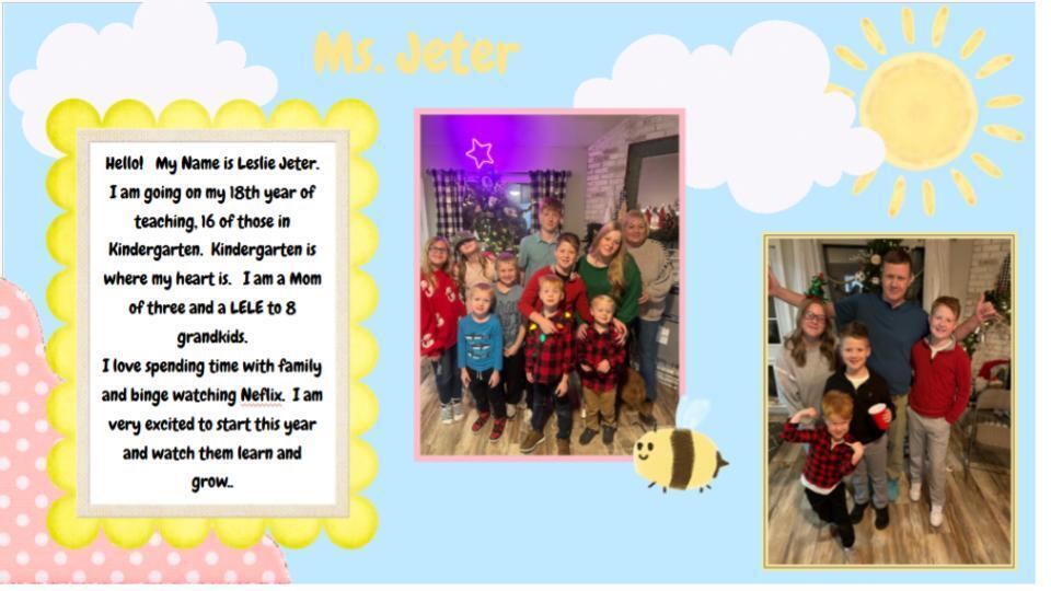Leslie Jeter, Kindergarten