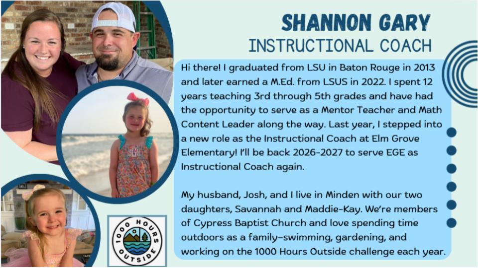 Shannon Gary, Instructional Coach 
