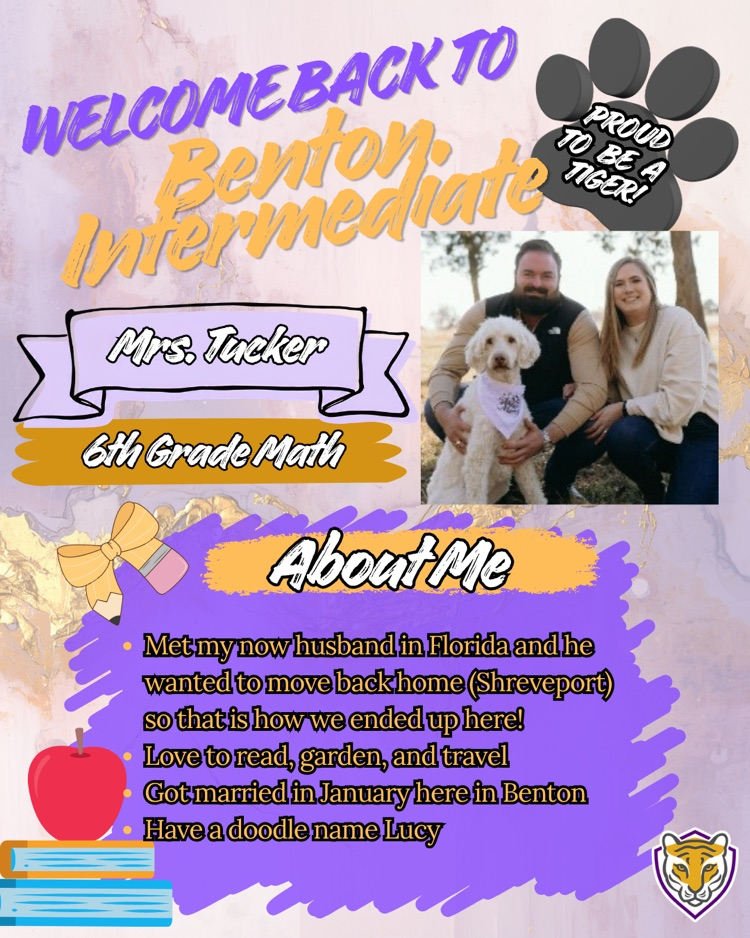 welcome back to BIS - Mrs. Tucker 
