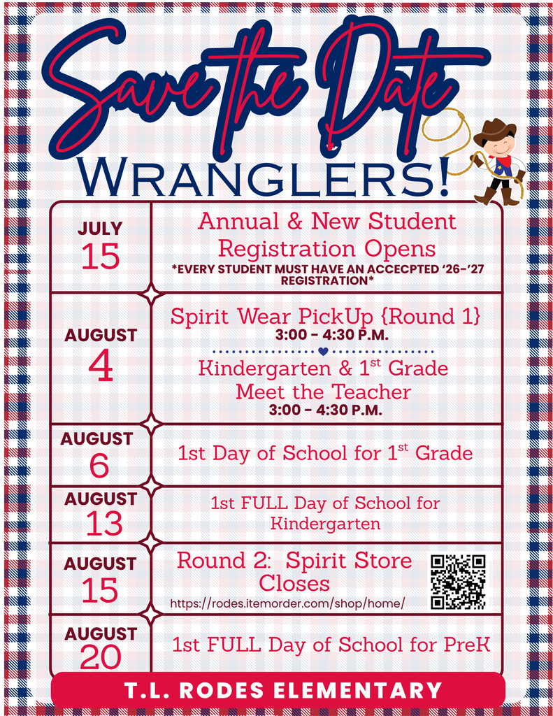 Save the Dates!