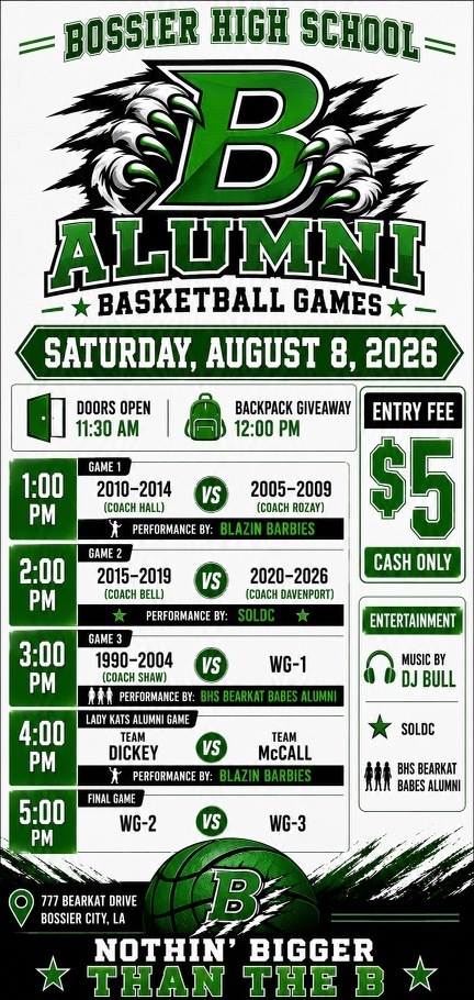 BoHS Alumni Basketball Games - 20260808