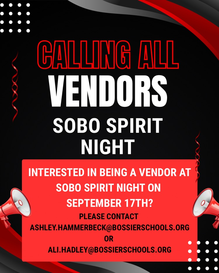 SOBO spirit night vendors
