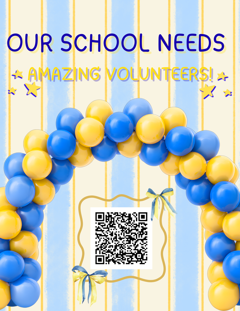 Our school needs volunteers! Sign  up today. 