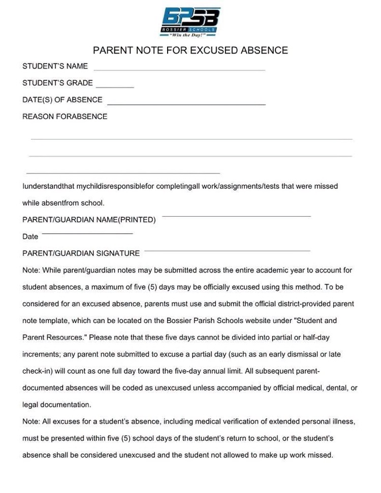 parent note