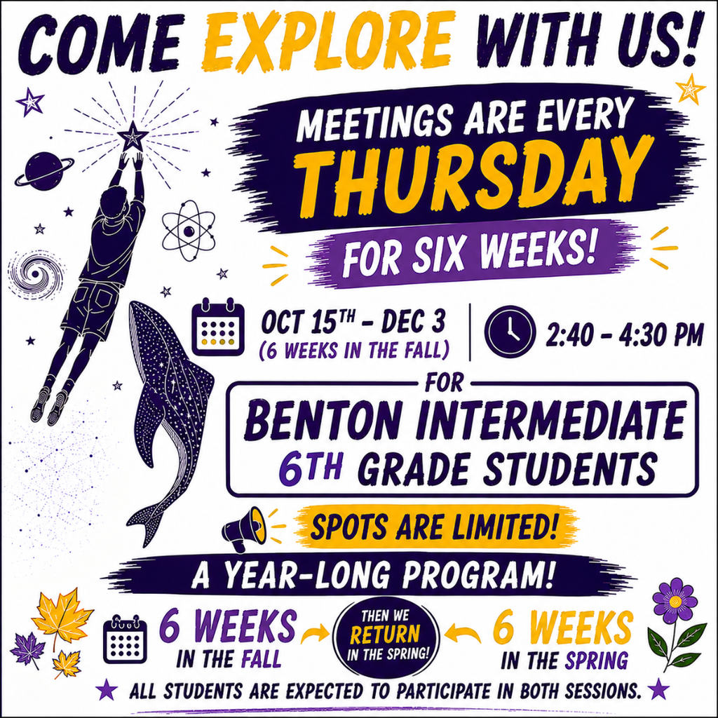 A flyer who graphics for the details of what Starbase is all about. The dates it starts and ends, for both fall and spring sessions.