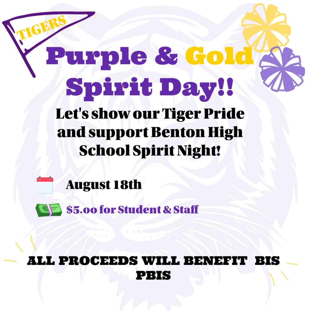 Purple & Gold Spirit Day Flyer 